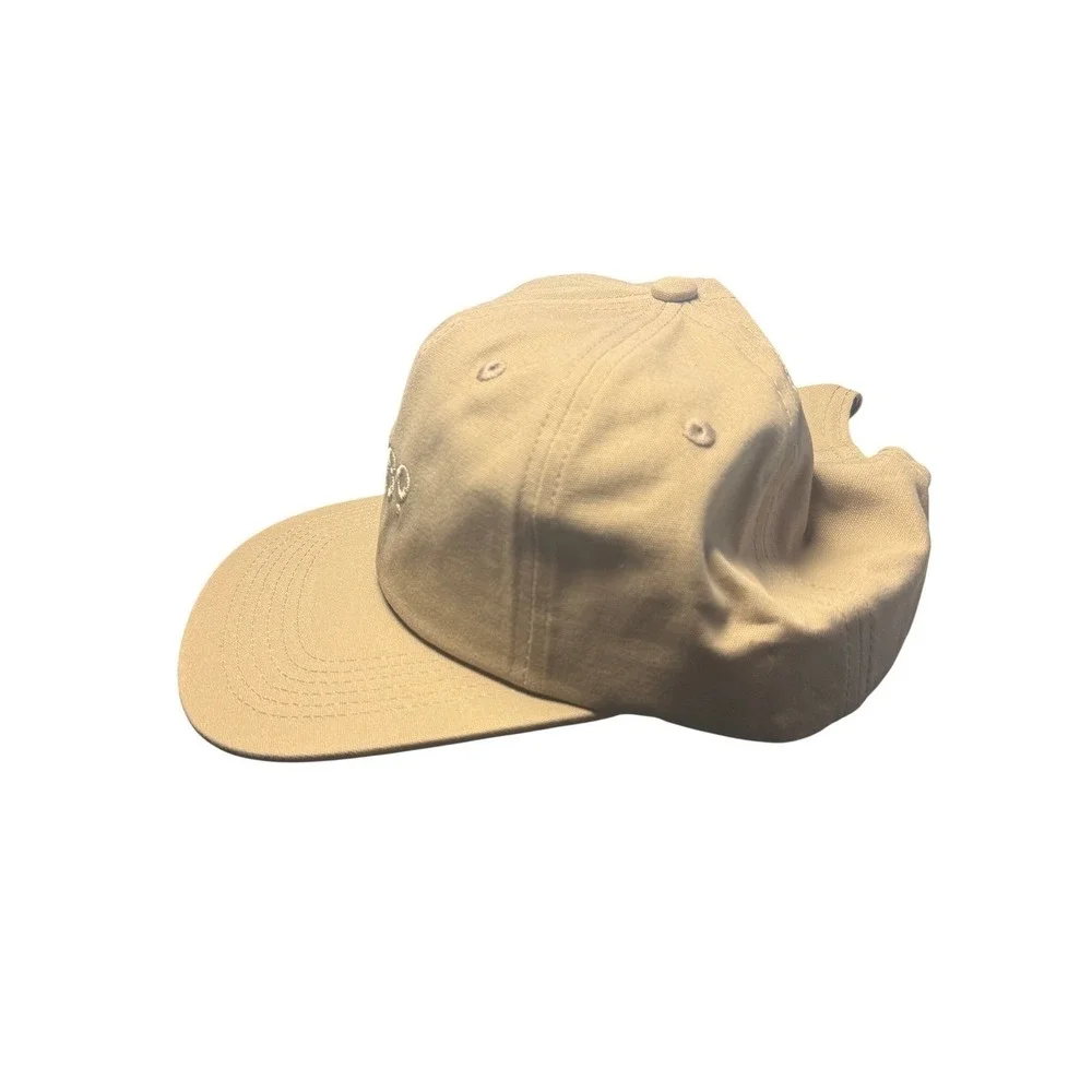 Willbo Hat Unisex One Size Tan Khaki Embroidered Logo Snapback Cap